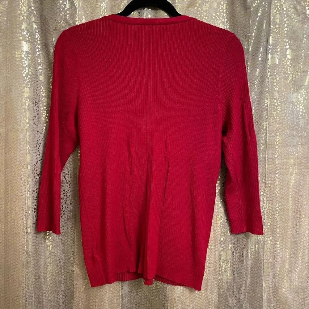 Express red ribbed
